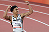 나마디 조엘진 조 1위 (나고야=연합뉴스) 이동해 기자 = 25일 일본 나고야 미즈호 공원 육상경기장에서 열린 2026 아이치·나고야 아시안게임 육상 남자 100ｍ 준결승에서 한국 나마디 조엘진이 결승선을 통과한 뒤 기뻐하고 있다. 2026.9.25 eastsea@yna.co.kr/2026-09-25 19:58:29/