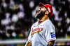 SSG Landers starter Pedro Avila reacts during a match against the LG Twins in Incheon on Sept. 29.
