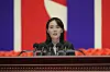(평양 노동신문=뉴스1) = 김여정 당 중앙위원회 부부장은 10일 열린 '전국비상방역총화회의'에서 코로나19 유입 경로로 남한에서 넘어 온 '대북 전단'(삐라)를 지목하며 '이번 국난은 적들의 반공화국 대결광증이 초래한 것'이라고 주장했다. 김 부부장은 '우리도 이제는 대적, 대남의식을 달리 가져야 할 때'라며 강력한 보복성 대응을 시사했다. [국내에서만 사용가능. 재배포 금지. DB 금지. For Use Only in the Republic of Korea. Redistribution Prohibited] rodongphoto@news1.kr
