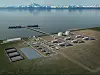 A render image of liquefied natural gas facility sought by the United States