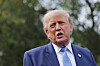 U.S. President Donald Trump speaks to the media at the White House driveway following a luncheon for tech leaders in the East Room in Washington on Sept. 29.