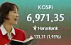 '마이크론·반도체 수출' 훈풍…코스피 1.95%·코스닥 4.48%↑ (서울=연합뉴스) 이지은 기자 = 1일 서울 중구 하나은행 딜링룸 현황판에 코스피가 표시되고 있다. 이날 코스피는 전장보다 133.31포인트(1.95%) 오른 6,971.35로, 코스닥지수는38.38포인트(4.48%) 오른 894.29로 장을 마쳤다. 2026.10.1 jieunlee@yna.co.kr/2026-10-01 15:42:18/