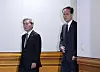 시장상황점검회의 입장하는 이형일 경제부총리와 신현송 한국은행 총재 (서울=연합뉴스) 김주형 기자 = 이형일 부총리 겸 재정경제부 장관(오른쪽)과 신현송 한국은행 총재가 2일 서울 중구 은행회관에서 열린 시장상황점검회의에 입장하고 있다. 2026.10.2 kjhpress@yna.co.kr/2026-10-02 09:01:51/