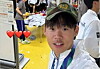Newcastle Academy forward Park Seung-soo wears a “military discharge cap” after his Asian Games gold earned him military service benefits. The photo was uploaded on his social media.