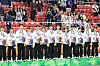 Korean footballers stand on the podium after winning gold medal at the Asian Games Aichi-Nagoya 2026 on Oct. 3.