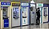 Automatic teller machines for various banks are installed in Seoul on Oct. 6.