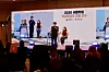 A lecturer delivers a special lecture at the King Sejong Institute Foundation's annual invitational training on Oct. 7 at Prumir Hotel in Hwaseong, Gyeonggi.