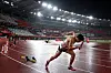 Jang Min-ho races in the Asian Games Aichi-Nagoya 2026 held in Japan on Sept. 29.