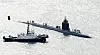 (부산=뉴스1) 윤일지 기자 = 미국 해군 로스엔젤레스급 핵추진 잠수함 '그린빌함'(SSN-772·6900톤급)이 23일 오전 부산 남구 해군작전사령부 부산작전기지에 입항하고 있다.1996년 취역한 그린빌함은 길이 110m, 폭 10m, 승조원 110여 명이며, 군수 적재와 승조원 휴식을 위해 이날 부산에 입항했다. 2025.12.23/뉴스1