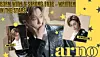 A fan art, made by a fan whose social media handle is @eri___1485, celebrating Arno's selection as the most confident K-pop star