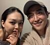 Comedian Kim In-seok, right, and his former wife Angela Park