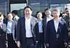 (광주=뉴스1) 김태성 기자 = 최태원 SK 그룹 회장과 민형배 전남광주통합특별시장이 9일 광주 군공항 탄약고 이전 예정지를 찾아 호남권 반도체 산단 조성 예정 부지를 살펴보고 있다. 2026.10.9/뉴스1