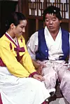 KBS TV 개그 프로그램인 '유머 일번지'의 한 장면. 이 프로그램의 영구야 영구야 코너에서 심형래·윤혜영 커플은 찰떡궁합을 과시했다. 중앙일보DB
