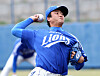 2011.02.23 오키나와(온나손)=이호형 기자 leemario@joongang.co.kr23일 일본 오키나와 온나 아카마구장서 삼성 라이온즈-일본 라쿠텐과 연습 경기가 열렸다. 삼성 선발 안지만이 라쿠텐 타선을 맞아 역투하고 있다.
