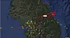 Flight path of U.S. Navy MQ-4C Triton on Oct. 14