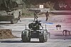Korean Army soldiers and robot assets stage a drill in Gyeonggi on Oct. 14.