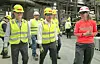 Choi Yun-birm, chairman of Korea Zinc, second from left, tours the site of the company’s planned smelter in Tennessee.