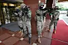 Korean Army soldiers take part in an anti-terror drill as a part of the Ulchi Freedom Shield military exercise between the United States and Korea in Seoul on Aug. 19.