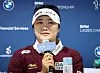 Golfer Ryu Hae-ran speaks at Pine Beach Golf Links in Haenam in the Jeonnam-Gwangju region on Oct. 21.