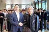 (서울=뉴스1) 이호윤 기자 = 젠슨 황 엔비디아 최고경영자(CEO)와 구광모 LG회장이 8일 서울 영등포구 LG그룹 사옥에서 악수를 나누고 있다. 2026.6.8/뉴스1