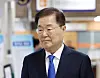 Chung Eui-yong, former national security adviser, arrives at the Seoul Central District Court in southern Seoul on Oct. 21.
