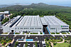 Aerial view of HD Construction Equipment’s engine plant complex in Gunsan, South Korea.