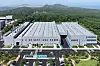 Aerial view of HD Construction Equipment’s engine plant complex in Gunsan, South Korea.