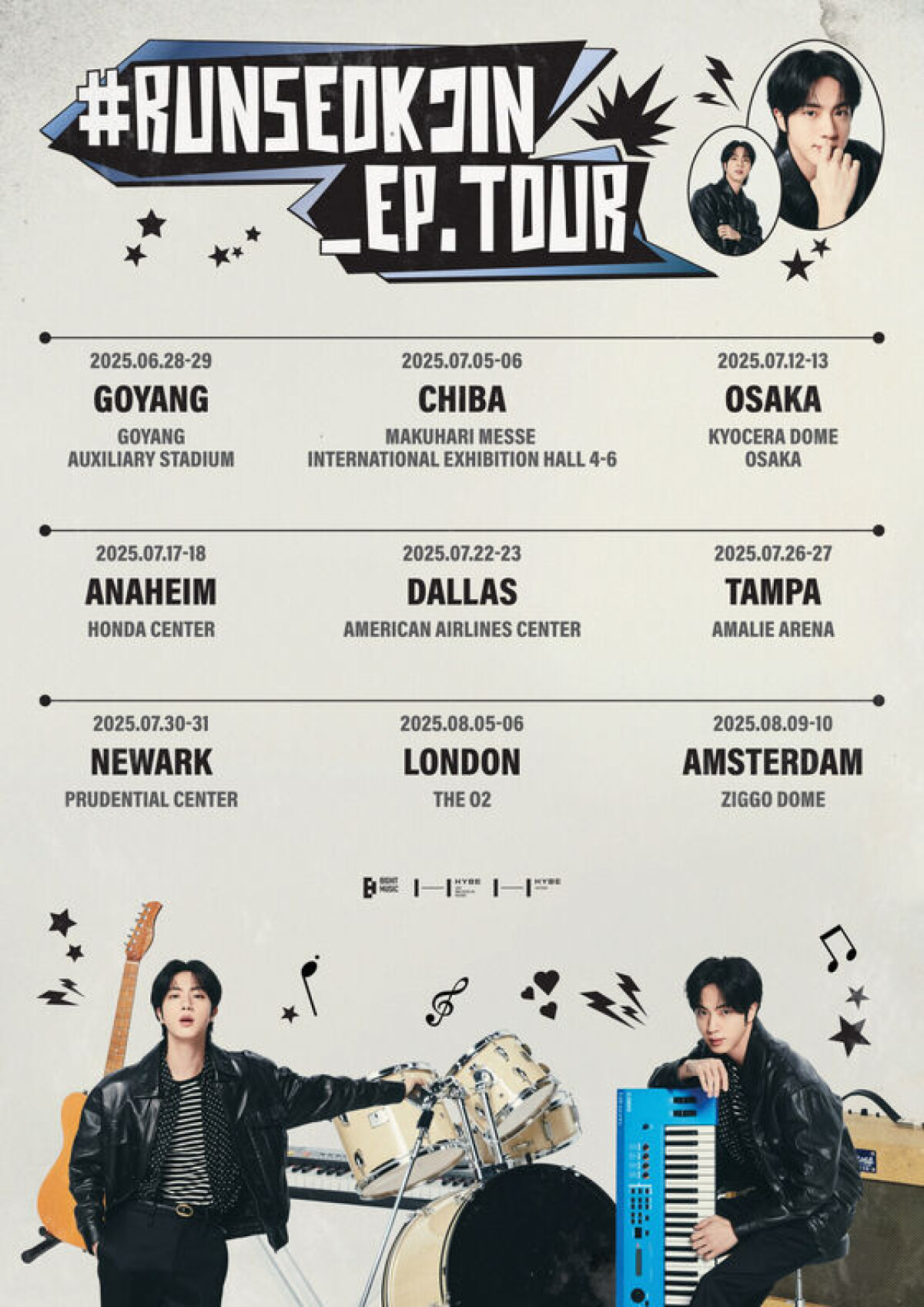 K-POP・アジア BTS 'LOVE YOURSELF' SEOUL WORLD TOUR JIN BTS's Jin announces debut solo tour across Asia, U.S. and Europe