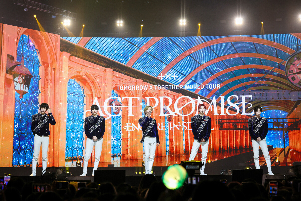 Tomorrow X Together shows off new song at grand finale of 'Act