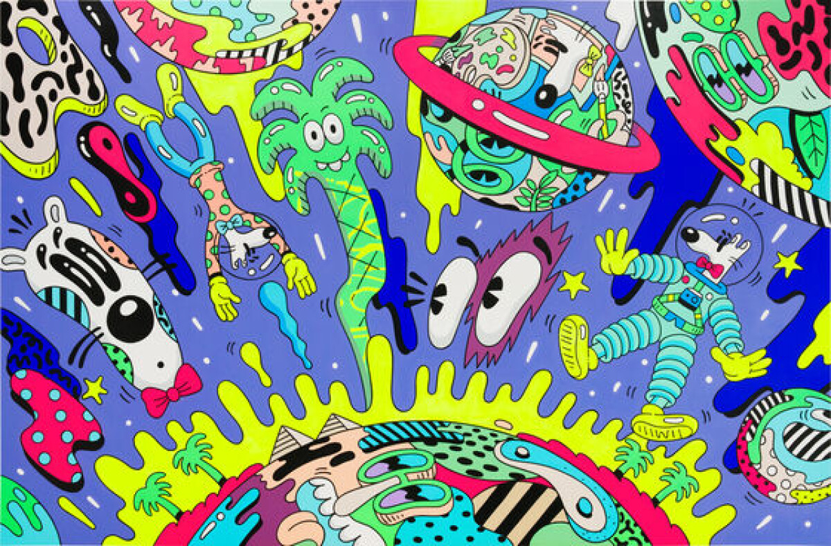 Steven Harrington addresses social issues through groovy art at