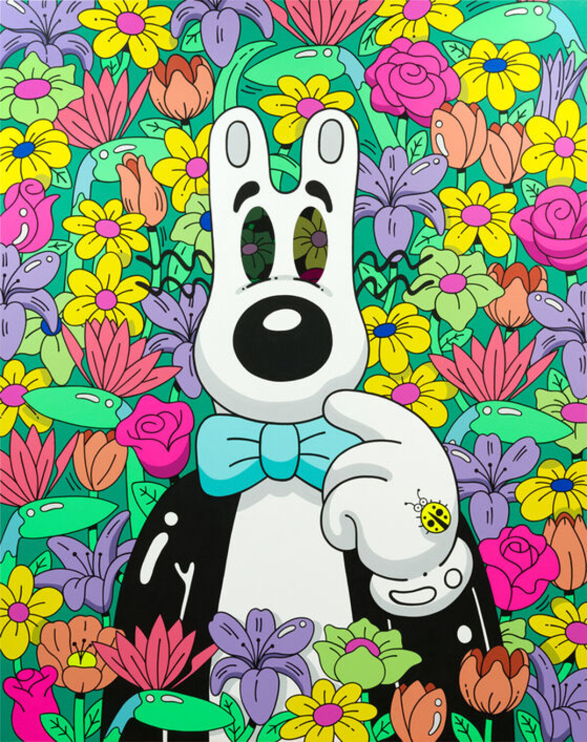 Steven Harrington addresses social issues through groovy art at