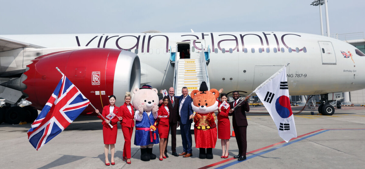 Virgin Atlantic's maiden Incheon flight